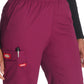 Women's Natural Rise Tapered Leg Pull-On Pant - 86106 - Wine