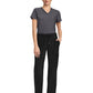 Women's 5-Pocket Trouser Leg Pant - CK026 - Black