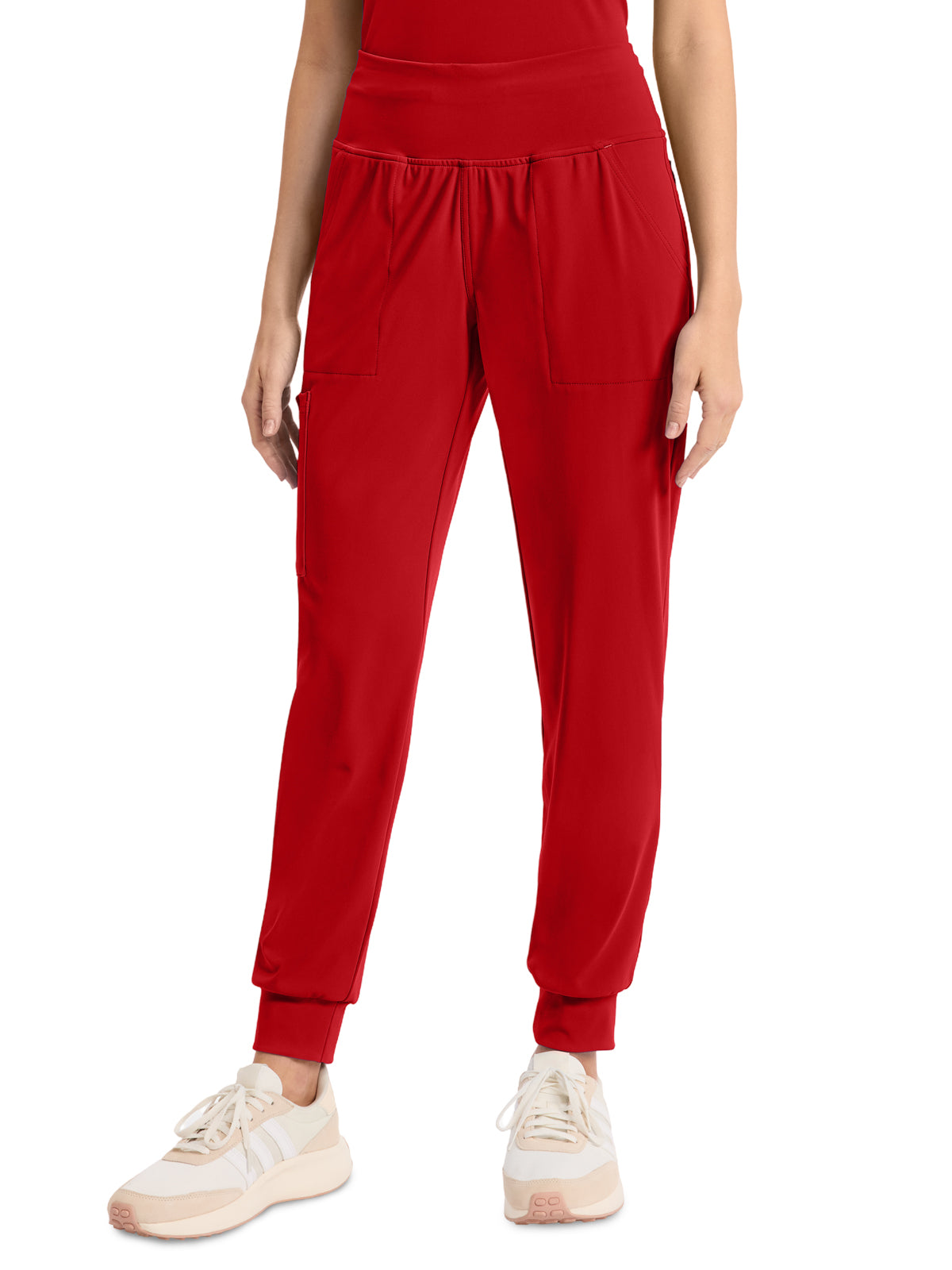Women's 5-Pocket Jogger Pant - CK033 - Red