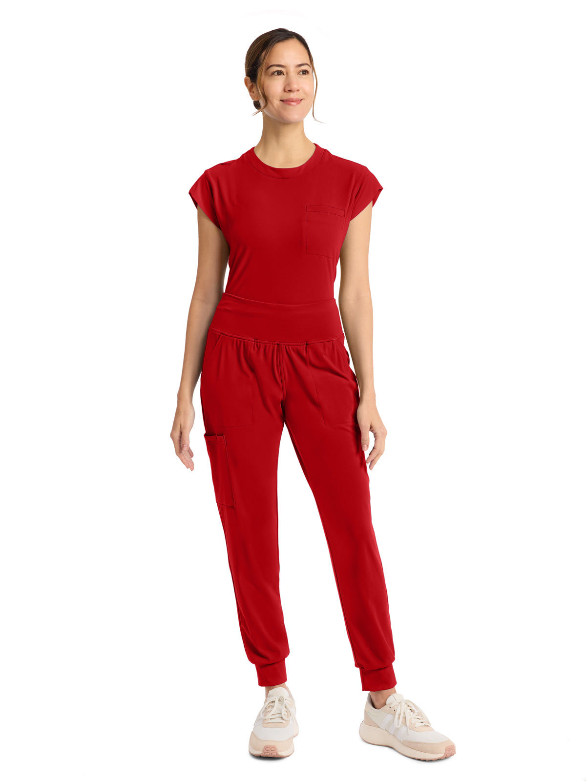 Women's 5-Pocket Jogger Pant - CK033 - Red