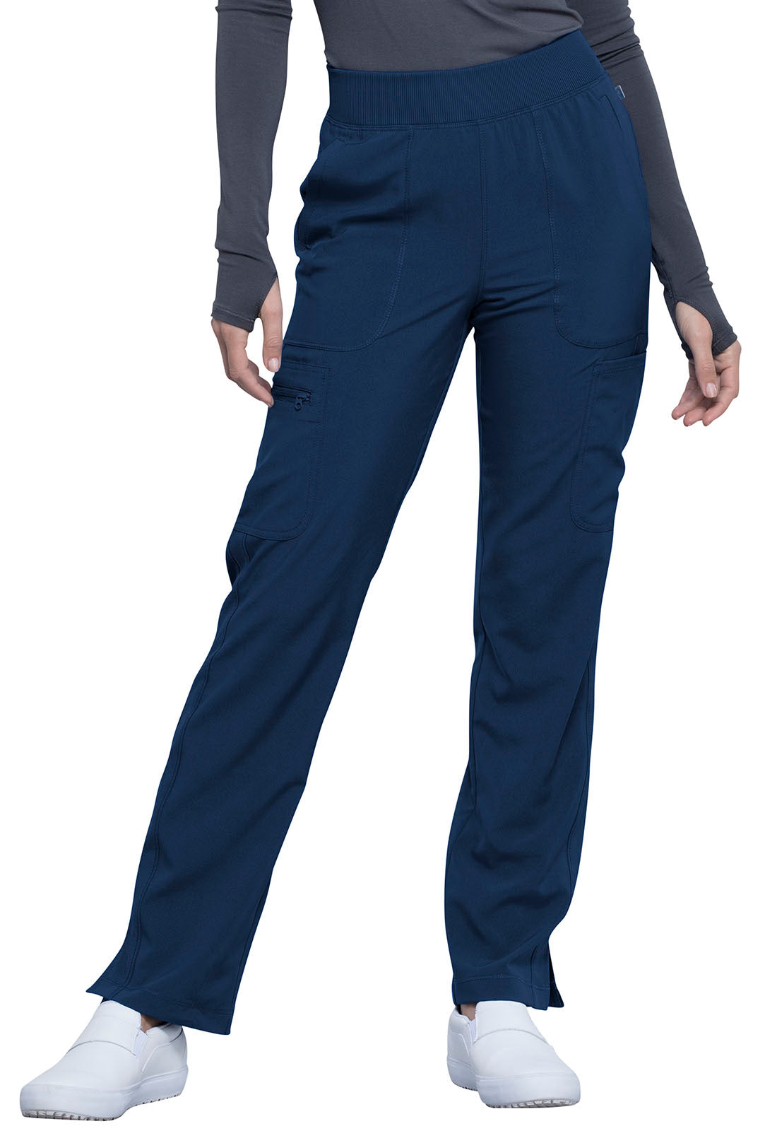Women's Mid Rise Tapered Leg Pant - CK065A - Navy