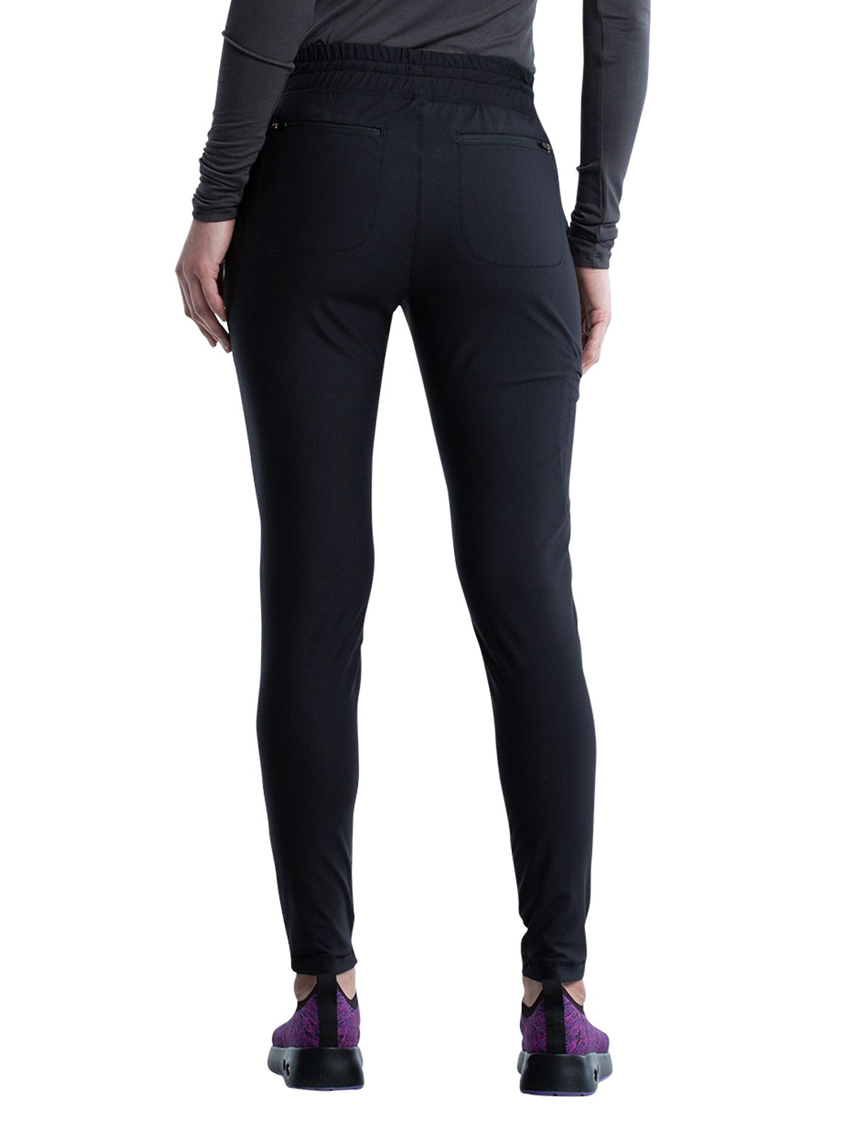 Women's 5 Pocket Tapered Leg Pant - CK095 - Black