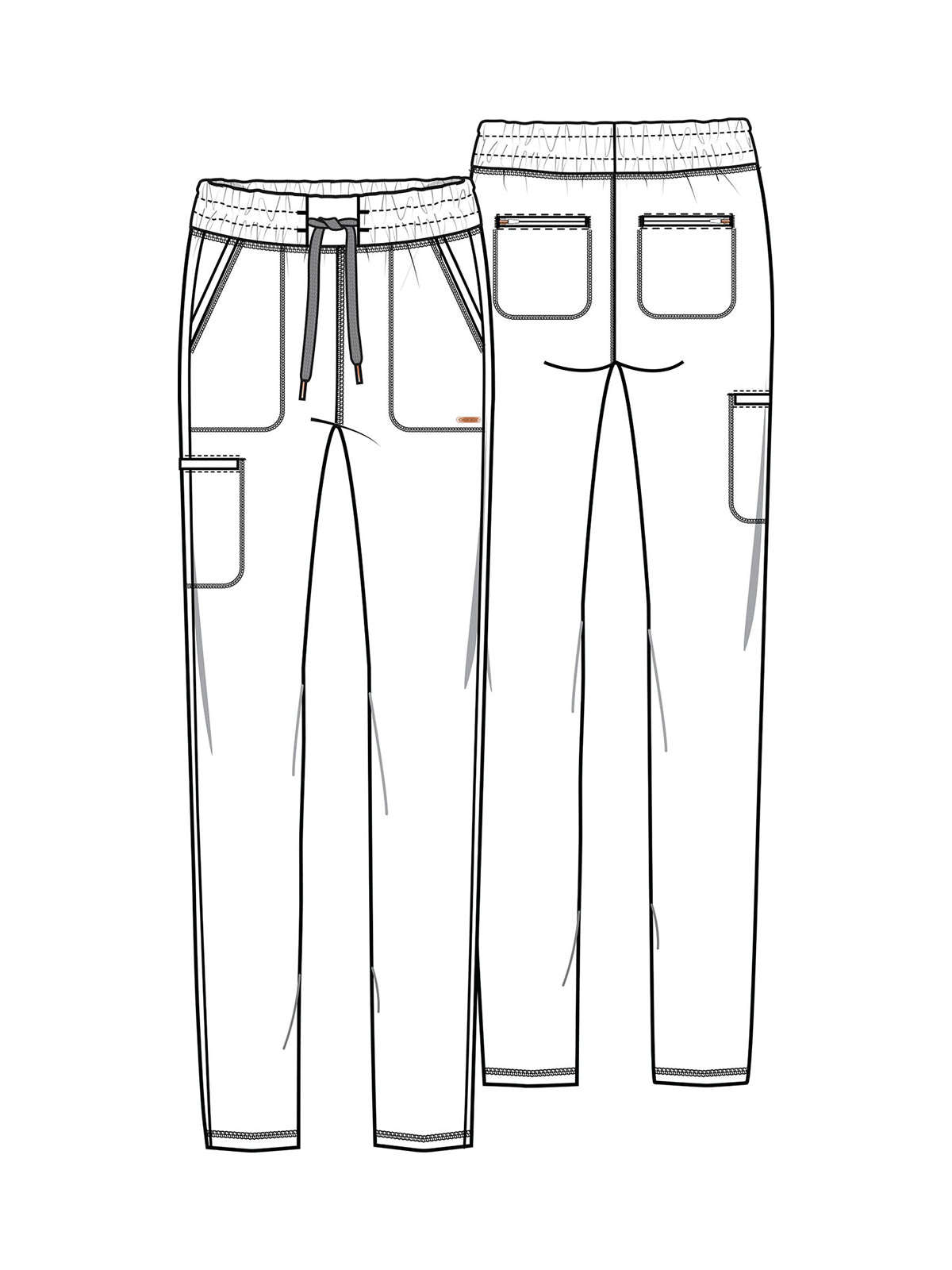 Women's 5 Pocket Tapered Leg Pant - CK095 - Hunter Green
