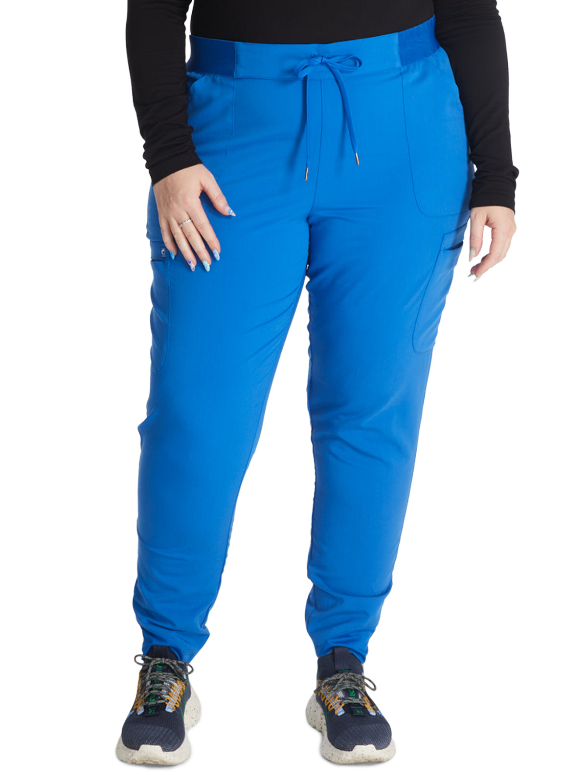Women's Mid Rise Pull On Jogger Pant - CK138A - Royal
