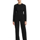 Women's 3-Pocket Wide Leg Pant - CK162 - Black