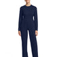 Women's 3-Pocket Wide Leg Pant - CK162 - Navy