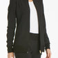 Women's 2 Pocket Zip Front Jacket - CK303 - Black