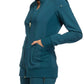 Women's 2 Pocket Zip Front Jacket - CK303 - Caribbean Blue
