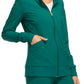 Women's 2 Pocket Zip Front Jacket - CK303 - Hunter Green