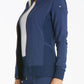 Women's 2 Pocket Zip Front Jacket - CK303 - Navy