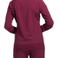 Women's 2 Pocket Zip Front Jacket - CK303 - Wine