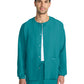 Unisex 2-Pocket Snap Front Jacket - CK393A - Teal Blue