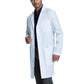 Men's Three-Pocket 38" Full-Length Lab Coat - CK412 - White