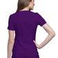 Women's 2 Pocket V-Neck Knit Side Panel Top - CK605 - Eggplant