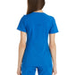 Women's 2 Pocket V-Neck Knit Side Panel Top - CK605 - Royal