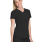 Women's 3-Pocket V-Neck Top - CK623A - Black