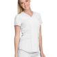 Women's 3-Pocket V-Neck Top - CK623A - White
