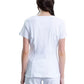 Women's 3-Pocket V-Neck Top - CK623A - White
