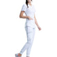 Women's 3-Pocket V-Neck Top - CK623A - White