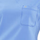 Women's Left Chest Pocket Tuckable V-Neck Top - CK687A - Ciel