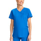 Women's 2-Pocket Maternity V-Neck Top - CK701A - Royal