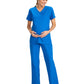 Women's 2-Pocket Maternity V-Neck Top - CK701A - Royal