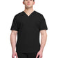 Men's 3-Pocket V-Neck Top - CK729 - Black
