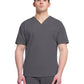 Men's 3-Pocket V-Neck Top - CK729 - Pewter
