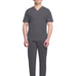 Men's 3-Pocket V-Neck Top - CK729 - Pewter