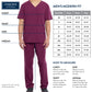 Men's 3-Pocket V-Neck Top - CK729 - Pewter