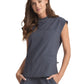 Women's Mock Neck Top - CK742A - Pewter