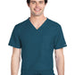 Unisex 1-Pocket V-Neck Top - CK778A - Caribbean Blue