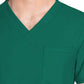 Unisex 1-Pocket V-Neck Top - CK778A - Hunter Green
