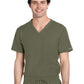 Unisex 1-Pocket V-Neck Top - CK778A - Olive