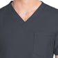 Unisex 1-Pocket V-Neck Top - CK778A - Pewter