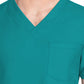 Unisex 1-Pocket V-Neck Top - CK778A - Teal Blue
