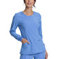 Women's 3 Pocket Long Sleeve V-Neck Top - CK781A - Ciel