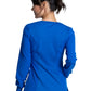 Women's 3 Pocket Long Sleeve V-Neck Top - CK781A - Royal