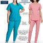Women's 1-Pocket Tuckable V-Neck Top - CK819 - Royal