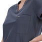 Women's 1-Pocket Tuckable V-Neck Top - CK819 - Pewter