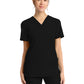 Women's 2-Pocket V-Neck Top - CK832 - Black