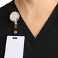 Women's 2-Pocket V-Neck Top - CK832 - Black