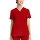Women's 2-Pocket V-Neck Top - CK832 - Red