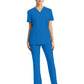 Women's 2-Pocket V-Neck Top - CK832 - True Blue