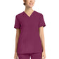 Women's 2-Pocket V-Neck Top - CK832 - Wine