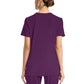Women's 2-Pocket V-Neck Top - CK832 - Wild Mulberry
