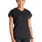 Women's V-Neck Top - CK836A - Black