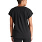 Women's V-Neck Top - CK836A - Black