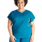 Women's V-Neck Top - CK836A - Caribbean Blue
