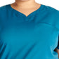Women's V-Neck Top - CK836A - Caribbean Blue